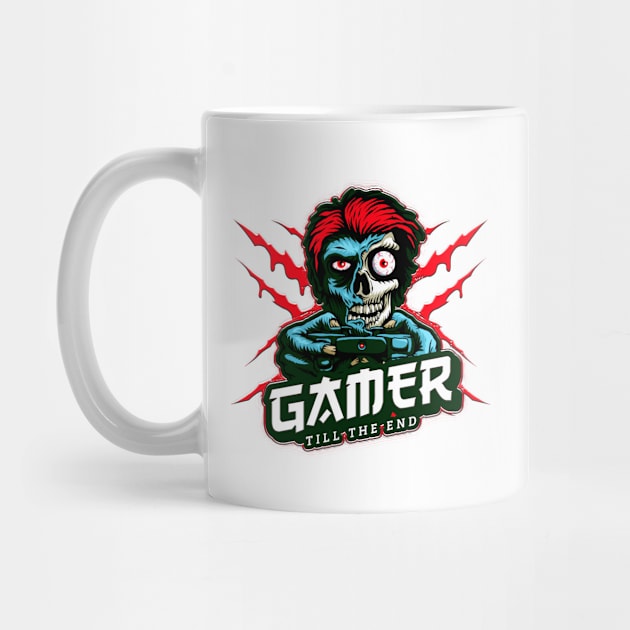 Gamer Till The End Zombie by Shawnsonart